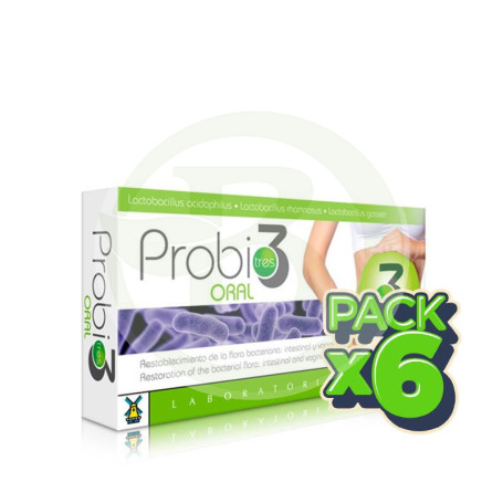 Pack 6x Probio3 40 Cápsulas Tegor