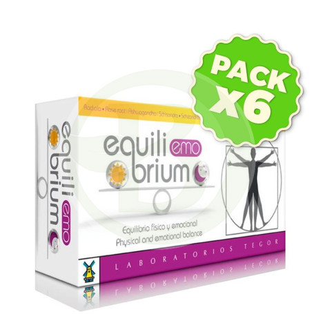 Pack 6x Equilibrium EMO 60 Cápsulas Tegor
