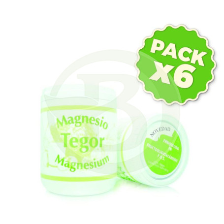 Pack 6x Magnesio Polvo 180Gr. Tegor