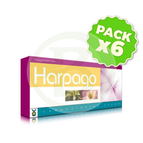 Pack 6x Harpago 40 Cápsulas Tegor