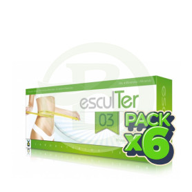 Pack 6x Esculter 3 Forte 20 Viales y 40 Comprimidos Tegor