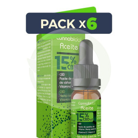 Pack 6x Cannabidol Aceite 15% 10Ml Tegor