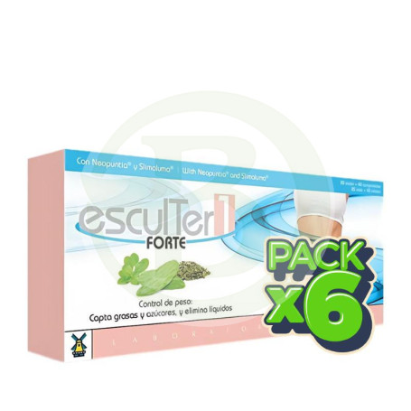 Pack 6x Esculter Forte 1 20 Viales + 40 Comprimidos Tegor