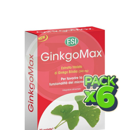Pack 6x Ginkgomax 30 Tabletas ESI