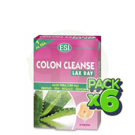Pack 6x Colon Cleanse Lax Day 30 Tabletas ESI - Trepat Diet