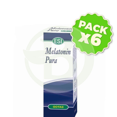 Pack 6x Melatonina Gotas 50Ml. Sin Erbe Notte 1Mg. ESI - Trepat Diet