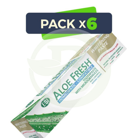 Pack 6x Aloefresh Pasta Blanqueadora 100Ml. Esi