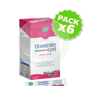 Pack 6x Cranberry Cyst 16 Pocket Drink ESI - Trepat Diet