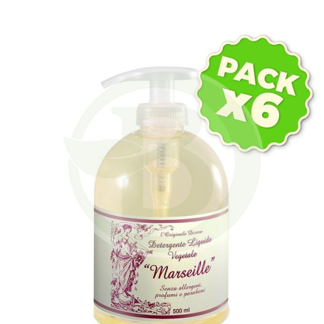 Pack 6x Jabón de Marsella Líquido 500Ml. ESI - Trepat Diet