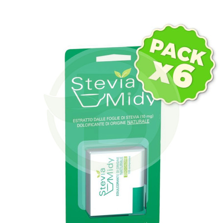 Pack 6x Stevia Midy Edulcorante 100 Comprimidos ESI - Trepat Diet