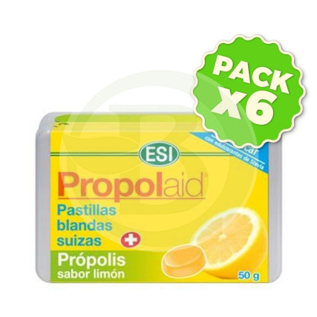 Pack 6x Propolaid Pastilla Blanda Limón 50Gr. Esi