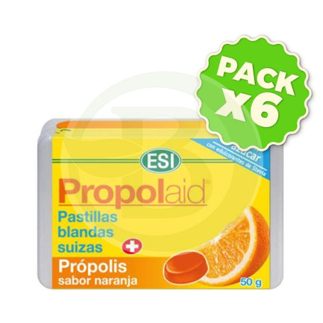 Pack 6x Propolaid Pastilla Suiza de Naranja 50Gr. Esi