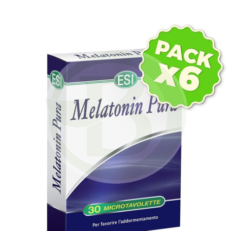Pack 6x Melatonina 30 Tabletas 1Mg. ESI - Trepat Diet