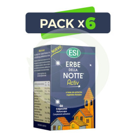Pack 6x Erbe Della Notte Activ 50 Cápsulas ESI