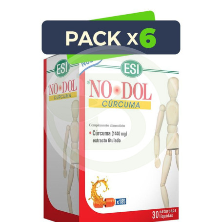 Pack 6x Nodol Cúrcuma 30 Cápsulas Esi