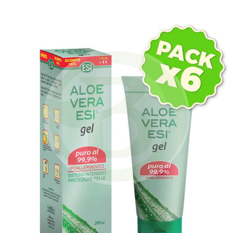 Pack 6x Gel De Aloe Vera 200Ml. Esi
