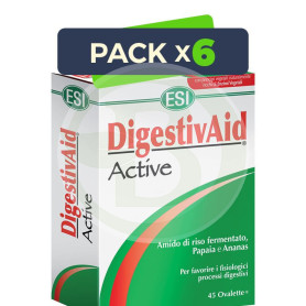 Pack 6x Digestivaid Active 15 Tabletas Esi