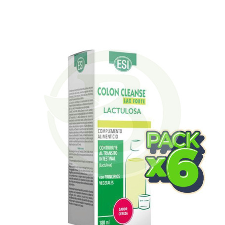 Pack 6x Colon Cleanse Lactulosa 180Ml. Esi