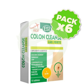 Pack 6x Colon Cleanse Lax Forte 15 Tabletas Esi