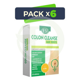 Pack 6x Colon Cleanse Lax Forte 30 Tabletas Esi