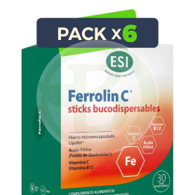 Pack 6x Ferrolin C 30 Sticks Esi