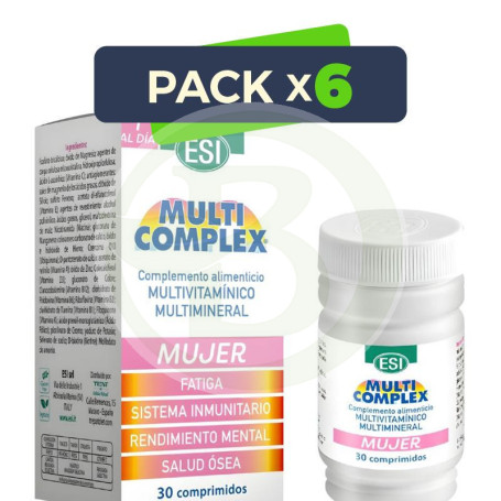 Pack 6x Multicomplex Mujer 30 Comprimidos Esi