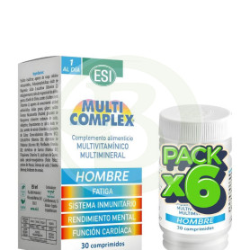Pack 6x Multicomplex Hombre 30 Comprimidos Esi