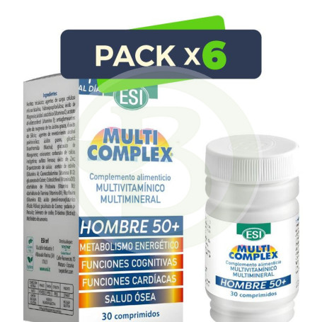 Pack 6x Multicomplex Hombre 50+ 30 Comprimidos Esi