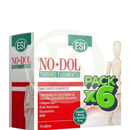 Pack 6x Nodol Tendones y Ligamentos 14 Sobres Esi