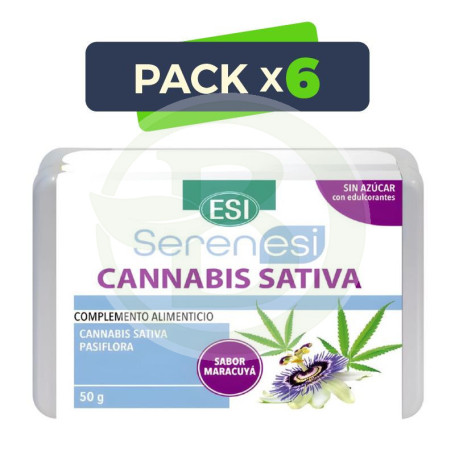 Pack 6x Serenesi Cannabis Sativa Pastillas Blandas 50G Esi