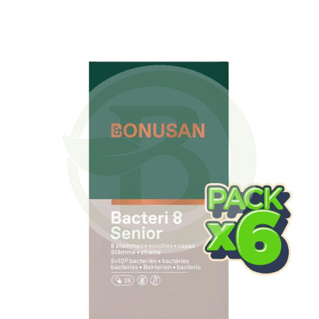 Pack 6x Bacteri 8 Senior 28 Capsulas Bonusan