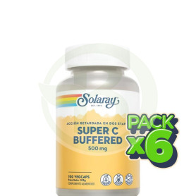 Pack 6x Super C 100 Cápsulas Solaray