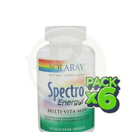 Pack 6x Spectro Energy Multi-Vita-Min 120 Cápsulas Solaray