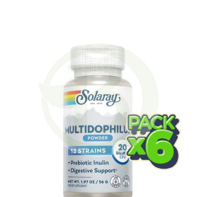 Pack 6x Multidophilus 12 Cepas 50 Cápsulas Solaray