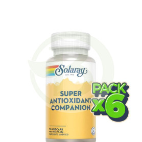 Pack 6x Super Antioxidant Companion 30 Cápsulas Solaray