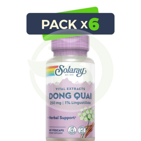 Pack 6x Dong Quai 60 Cápsulas Solaray