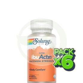 Pack 6x Super Ibuactin 60 Cápsulas Solaray