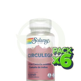 Pack 6x Circulegs 60 Cápsulas Solaray