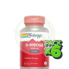 Pack 6x D-Ribose 150Gr. 30 Tomas Solaray