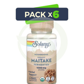 Pack 6x Maitake 500Mg. 60 Cápsulas Solaray