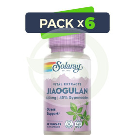 Pack 6x Jiaogulan 410 Mg- 60 Vegcaps Solaray