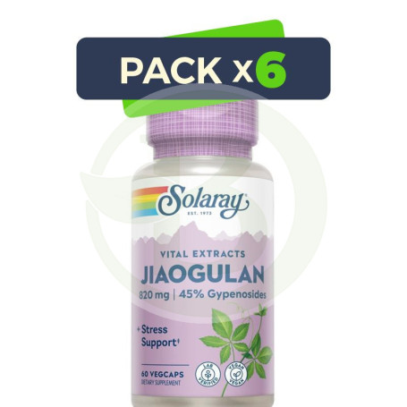 Pack 6x Jiaogulan 410 Mg- 60 Vegcaps Solaray