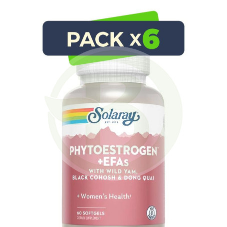 Pack 6x Plus Phytoestrogen 60 Cápsulas Solaray