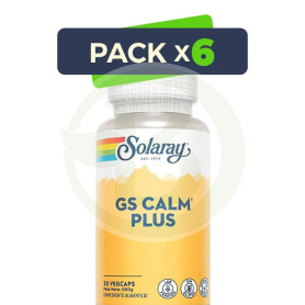 Pack 6x Gs Calm Plus 30 Cápsulas Solaray