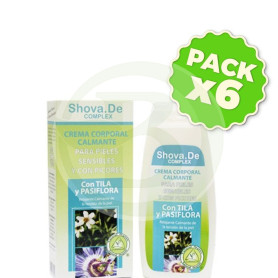 Pack 6x Crema Corporal Calmante 250Ml. Shova De
