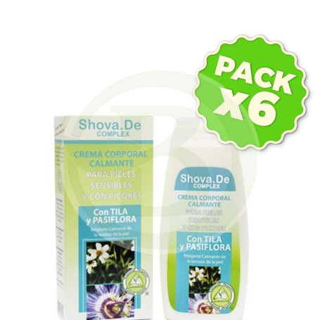 Pack 6x Crema Corporal Calmante 250Ml. Shova De