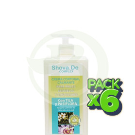 Pack 6x Crema Corporal Calmante 1000Ml. Shova De