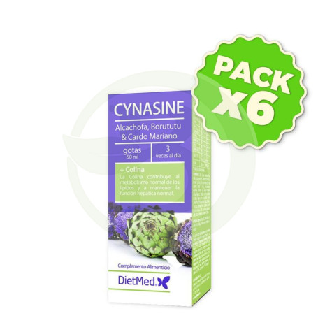 Pack 6x Cynasine Gotas 50Ml. Dietmed