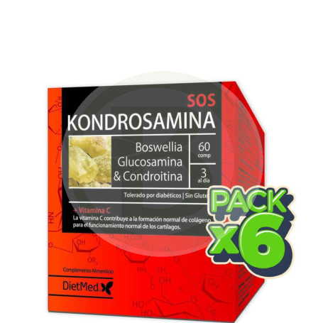 Pack 6x Kondrosamina Forte 60 Comprimidos Dietmed
