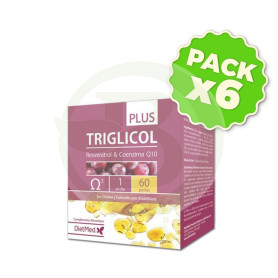 Pack 6x Triglicol Plus 60 Cápsulas Dietmed